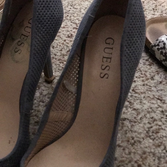 Blue suede heels - Picture 6 of 6